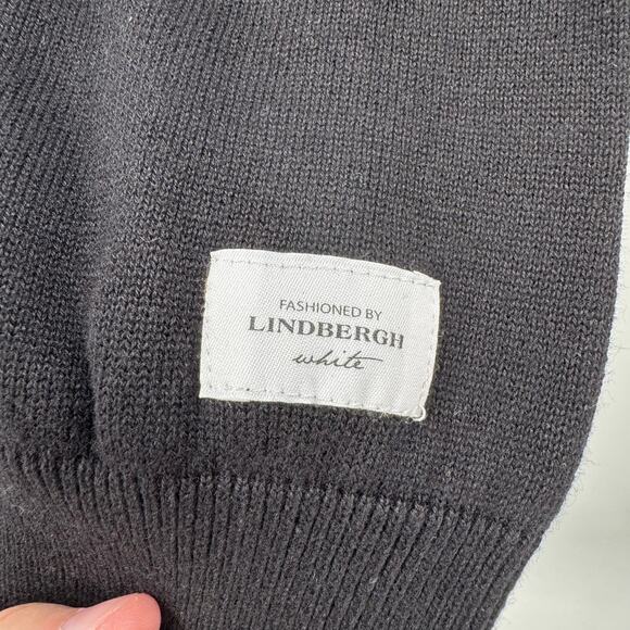 NWT Lindbergh black Cotton Knit W. V-Neck - Picture 5 of 8